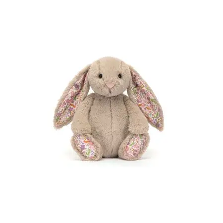 Jellycat Beige Bunny Little - Floral Ears BPS6BM	670983159813 Tjskids.com