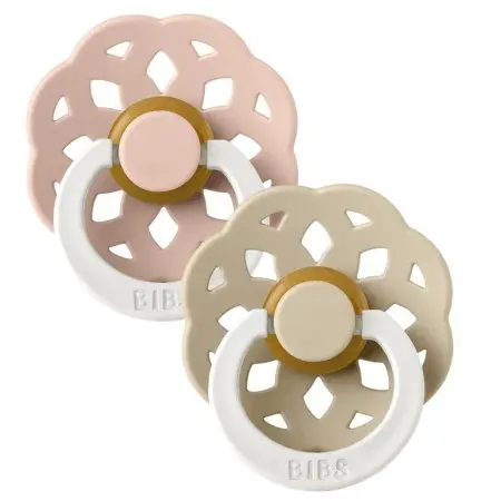 Boheme Latex Pacifier 2 Pack - Blush Glow/Vanilla Glow