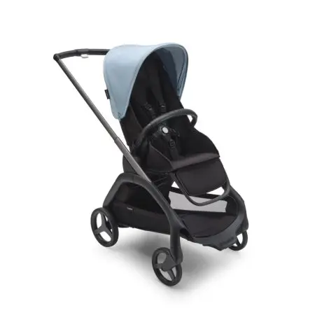 Bugaboo Dragonfly Seat Complete - Graphite/ Midnight - Black Skyline - Blue