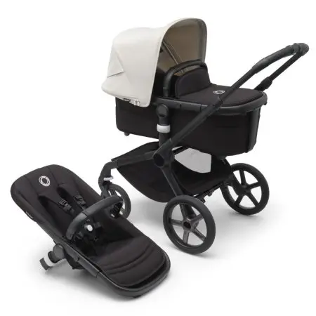 Fox 5 Complete Stroller - Black/Midnight Black - Misty White