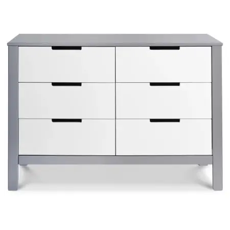 Colby 6 Drawer Dresser - Grey/White