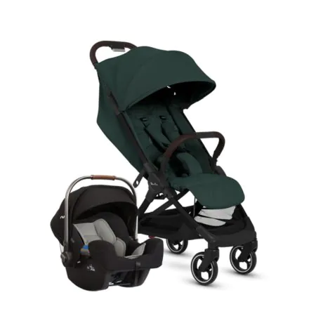 Silver Cross Clic Stroller + PIPA Infant Seat Bundle - Conifer BICLCPPCF Tjskids.com