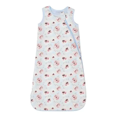Infant Girl Modal 0.5 Togs Sleepsack - Peonies on Light Blue