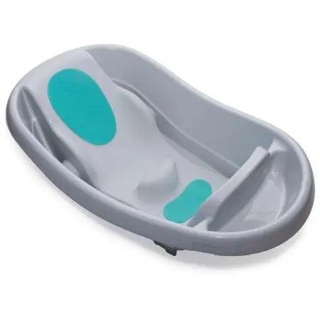 InGenuity Comfy Clean Deluxe Tub - Grey KII19787	12914197875 Tjskids.com