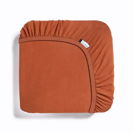 Cot-Crib Fitted Sheet - Rust