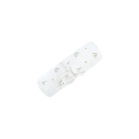 Perlimpinpin	Cotton Muslin Blankets 48x48 - Boats MS35YBA	775706612894 Tjskids.com