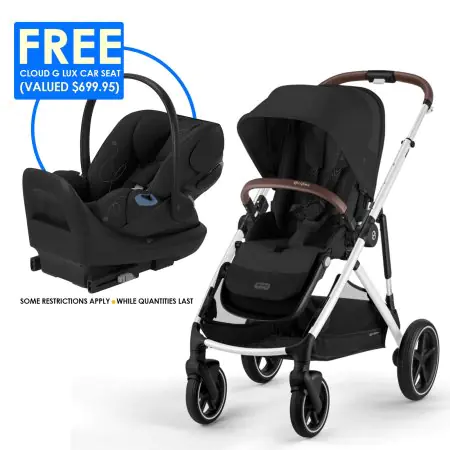 Cybex eGazelle S - Silver Frame with Moon Black Seat	524000553 Tjskids.com