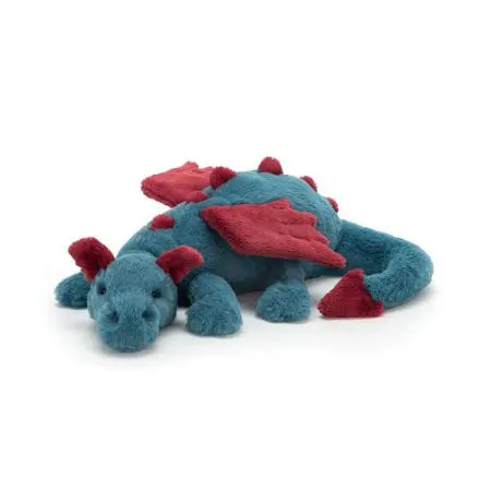 Jellycat	Dexter Dragon Medium 20"	DEX2DD 670983114041 Tjskids.com 
