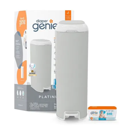 Diaper Genie Platinum Pail with 18 Bags