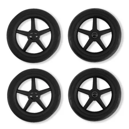 Bugaboo Donkey/Buffalo Wheel Replacement Set BLACK	110004ZW01	8717447124399 Tjskids.com
