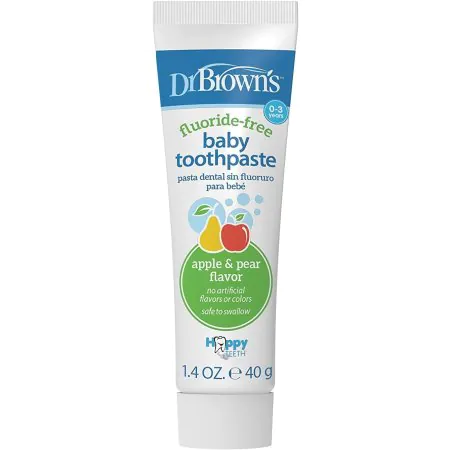 Dr Browns Fluoride-Free Baby Toothpaste - Apple Pear 1.4oz