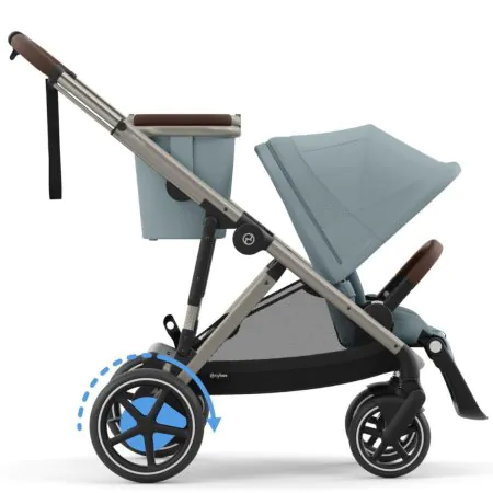 Cybex eGazelle S - Taupe / Stormy Blue - OPEN BOX 524000539 Tjskids.com