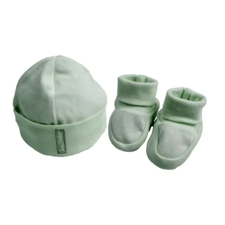Kushies	Everyday Accessory Set Green Stripe Preemie	A466-00-04 64408192644 Tjskids.com