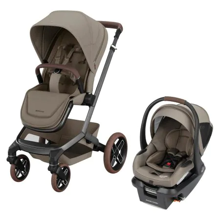Fame Stroller & Mico Luxe+ Car Seat Travel System - Twillic Truffle
