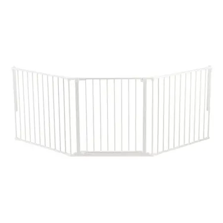 Baby Dan Flex L Hearth Gate 35.4 x 87.8 - White