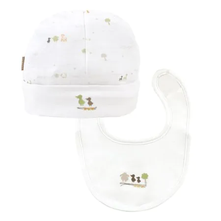 Kushies	FollowMe Hat/Bib Set White - Preemie L782-00-00	64408215817 Tjskids.com