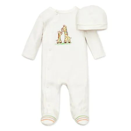 Little Me	Footie with Hat - Giraffe Tjskids.com