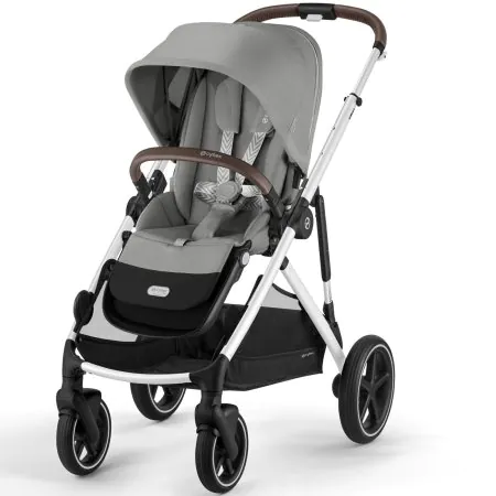 Cybex Gazelle S Stroller - Silver / Stone Grey	524001295	4063846478088 Tjskids.com