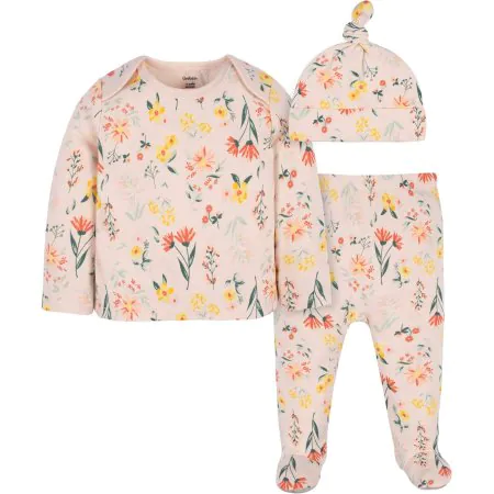 Greber Shirt Pant Cap 3 Pieces - Flower Fields