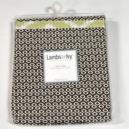 Lamb and Ivy Giraffe Collection Dust Ruffles - Mego Pleated