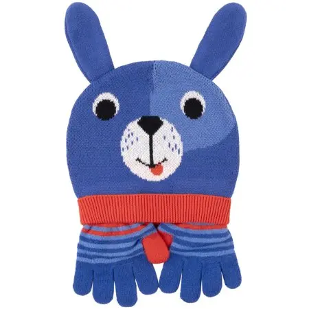 Zoocchini Toddler-Kids Winter Hat+Gloves Set 1-3Y - Dog	ZOO157031 Tjskids.com