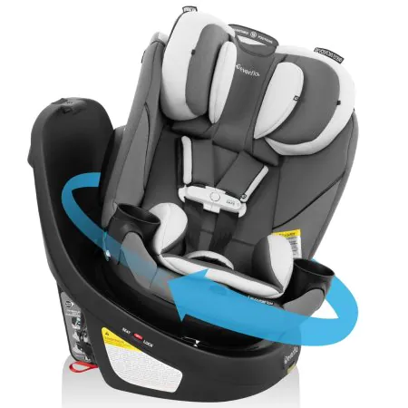 Evenflo GOLD Revolve360 SLIM Rotational Car Seat - Pearl CS260112449C Tjskids.com
