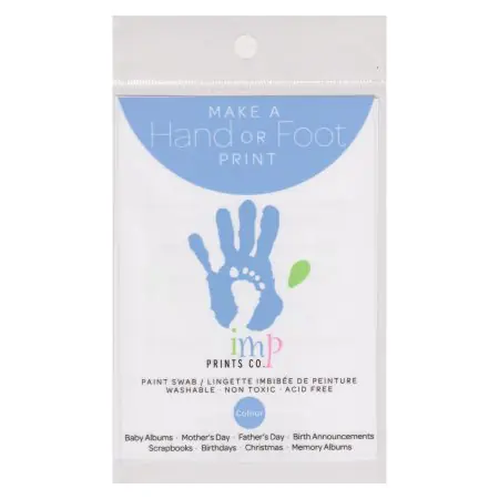Imp Prints Co. Hand/Foot Paint Swab - Blue	IPF-100	628702831137 Tjskids.com