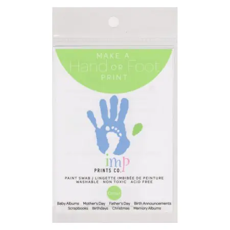 Imp Prints Co. Hand/Foot Paint Swab - Green IPF-103	628702209165 Tjskids.com