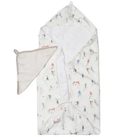 Loulou Lollipop Hooded Towel Set - Football TWFTB 825754026997