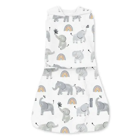 ingenuity SwaddleMe Arms Free Convertible Swaddle Stage 2 - Elephant 3 - 6m