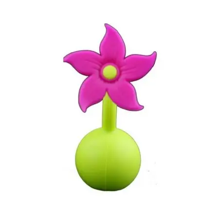 Silicone Breast Pump Flower Stopper - Purple