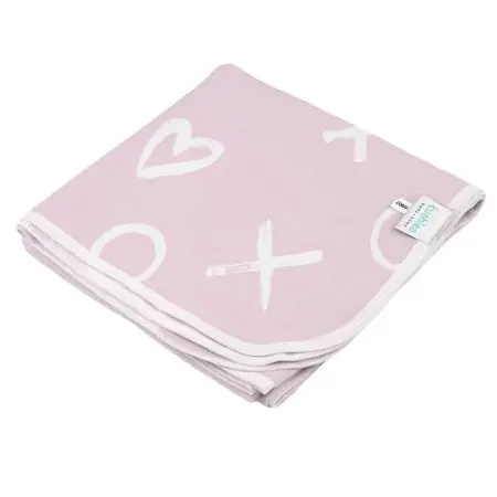 Receiving Blanket - Pink XO