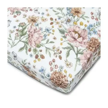 Fitted Crib Sheet - Secret Garden