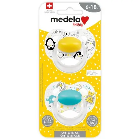 Orthodontic Original Baby Pacifier - Blue & Yellow