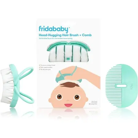 Head-Hugging Hairbrush + Comb Set