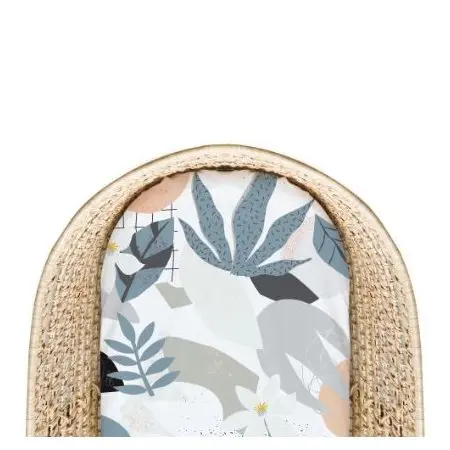 Percale Dream Bassinet Sheet - Palm Breeze