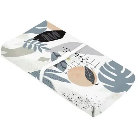 Percale Dream Change Pad Cover - Palm Breeze