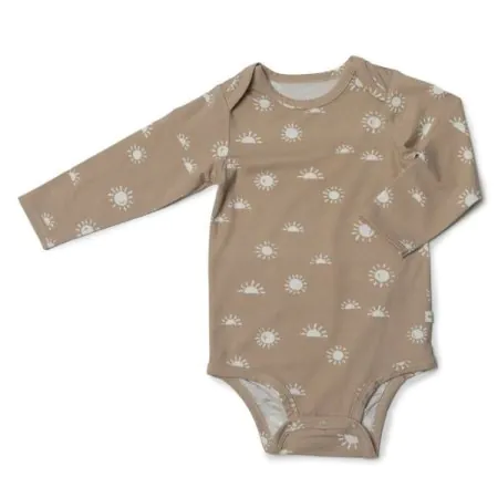 Long Sleeve Bodysuit In Tencel - Sun