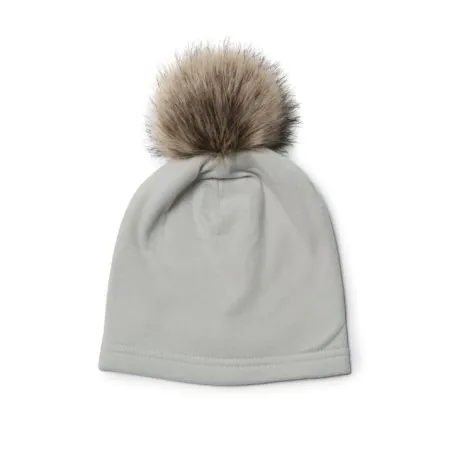 Kid's Pom Pom Hat in Tencel - Morning Dew