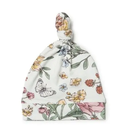 Top Knot Beanie Tencel - Secret Garden