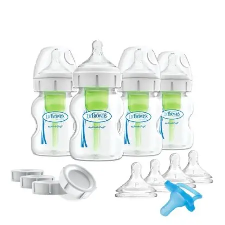 Options+ Wide Neck Breast to Bottle Slow Flow Set 5 oz 