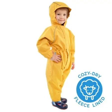 Cozy-Dry Waterproof Playsuit - Yellow