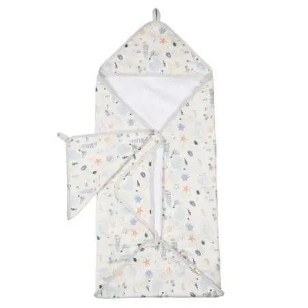 Hooded Towel Set  - Seashells