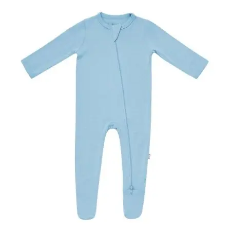 Zippered Footie - Stream