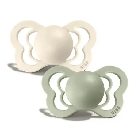Couture Latex Pacifier 2 Pack - Ivory/Sage