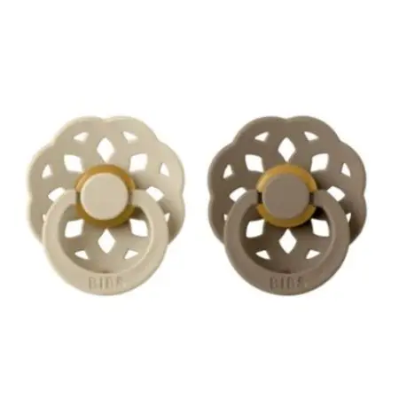 Boheme Latex Pacifier 2 Pack - Vanilla/Dark Oak