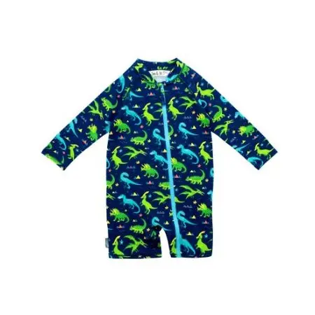 Jan & Jul Long Sleeve One Piece UV Jumpsuit - Dinoland