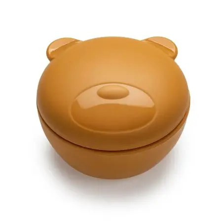 Silicone Bowl with Lid - Bear