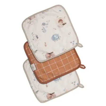 Deluxe Washcloth 3 Pack - Cozy Forest