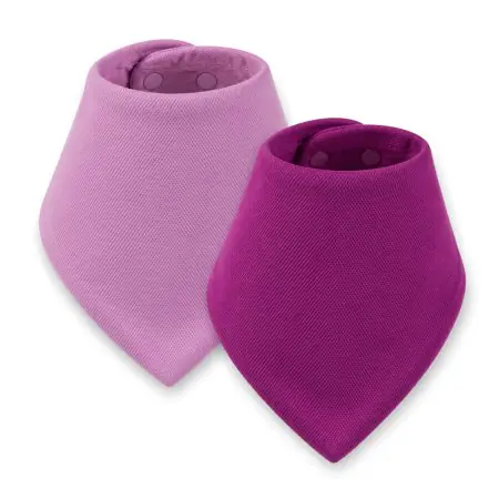 Kaffle Bandana Bib 2 Pack - Lilac/Purple